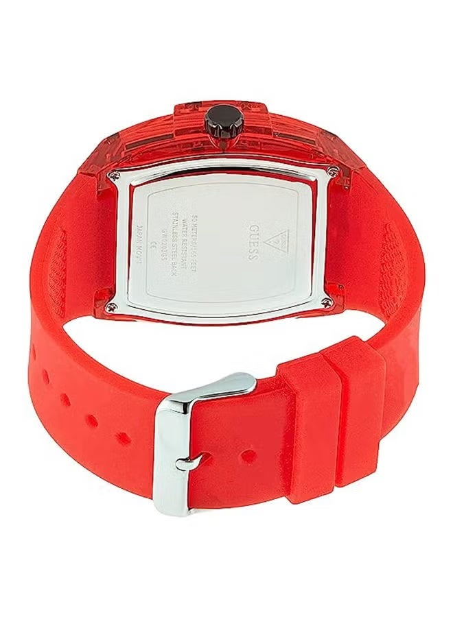 GUESS ساعة يد رجالية أنالوج سيليكون - GW0203G5 - 43 مم - Image 3